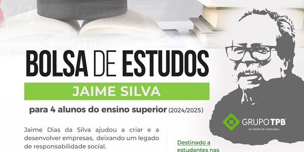 Candidaturas abertas para a Bolsa de Estudos Jaime Silva 2024/2025