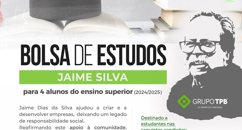 Candidaturas abertas para a Bolsa de Estudos Jaime Silva 2024/2025